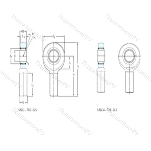 Подшипник скольжения сферический SALA 40TXE-2LS от производителя  SKF