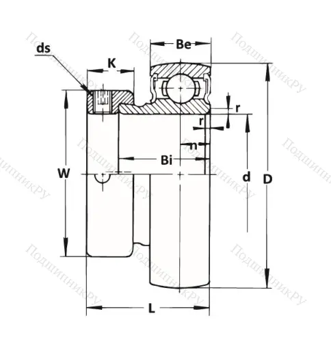 Корпусный подшипник KH 206 GAE (ASAHI) в Иванове