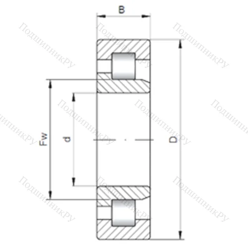 Подшипник роликовый радиальный NJ 3860 от производителя  CX Подшипник роликовый радиальный NJ 3860 от производителя  CX