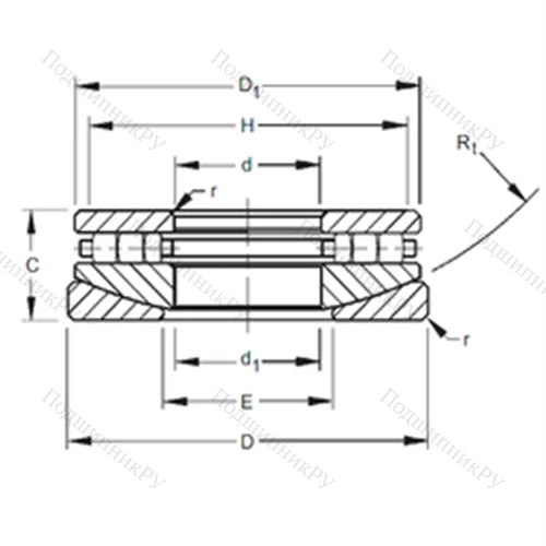 Подшипник роликовый упорный 140TPS 159 от производителя  TIMKEN