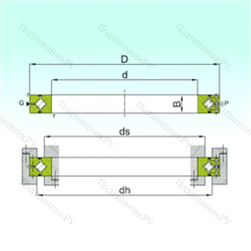 Подшипник роликовый опорно-поворотный CRBH 20025 A