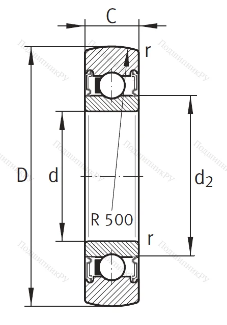 Подшипник LR 209 2RSR