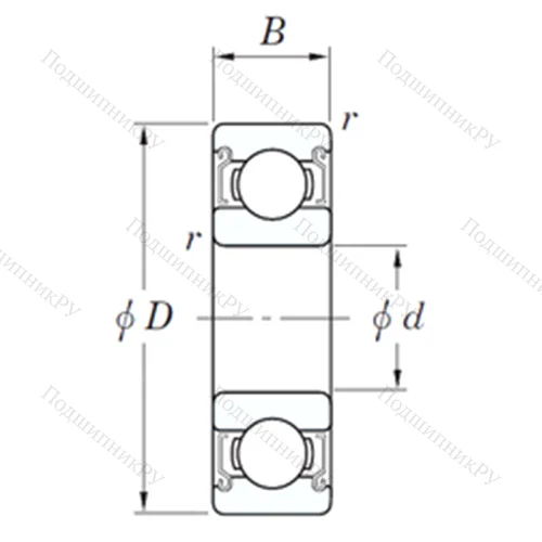 Подшипник шариковый радиальный SE 606 ZZSTMG 3 от производителя  KOYO