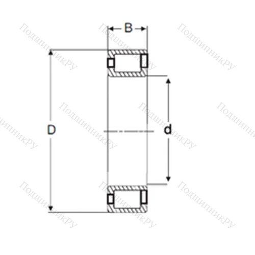 Подшипник роликовый радиальный NCF 3026 V