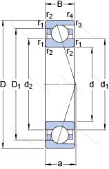Подшипник 7019 ACD/HCP 4A