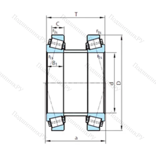 Подшипник роликовый радиально-упорный PSL 612-331