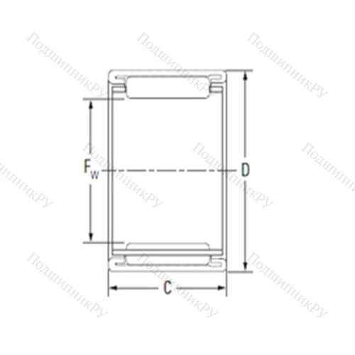 Подшипник игольчатый радиальный BTM 152014A