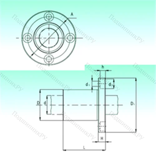 Подшипник шариковый линейный KBF 12 от производителя  NBS