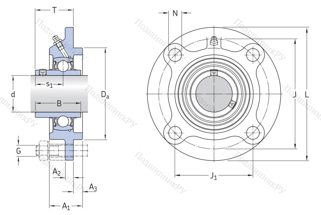 Подшипниковый корпус FYC 505