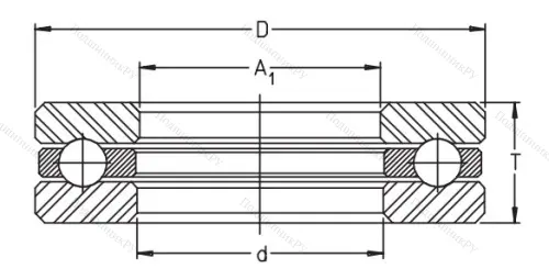 Упорный шариковый подшипник 51114 от производителя  FAG Упорный шариковый подшипник 51114 от производителя  FAG
