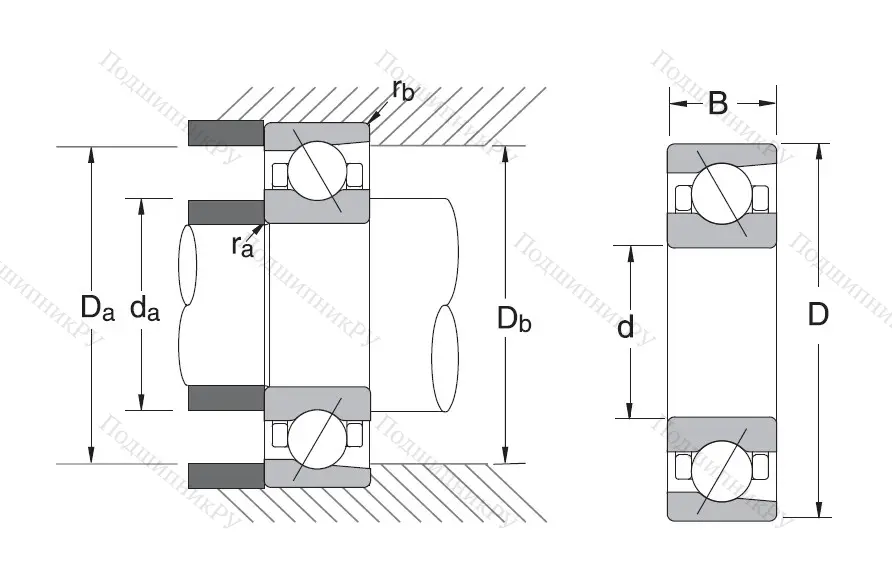 Сверхточный подшипник 7205 CTRDULP 3