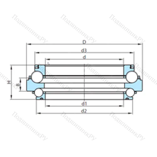 Подшипник шариковый радиально-упорный PSL 212-305