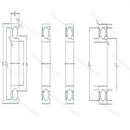 Подшипник шариковый радиальный 313-2Z