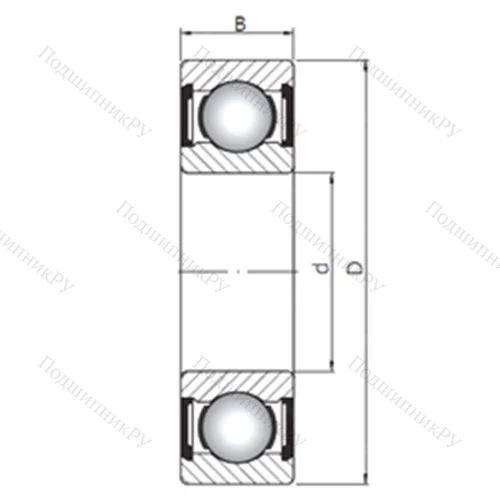 Подшипник шариковый радиальный 61901 ZZ от производителя  CX