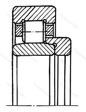 Подшипник  NU 2324+HJ 2324 (52624) размер 120x260x100/86 от производителя  SKF