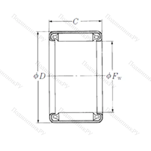 Подшипник игольчатый радиальный BH-1818 от производителя  NSK