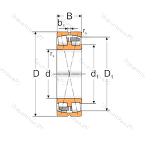 Подшипник роликовый радиальный самоцентрирующийся 22336 ACMW 33