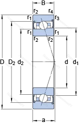 Подшипник S 7024 CB/P 4A