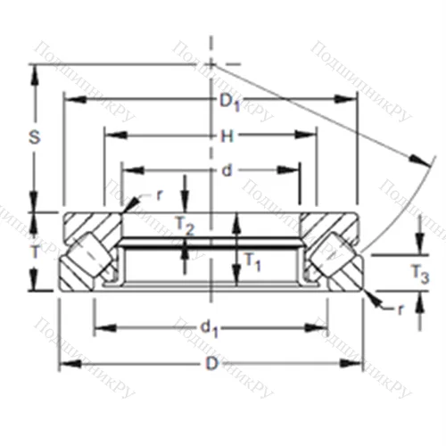 Подшипник роликовый упорно-радиальный 29434 от производителя  TIMKEN