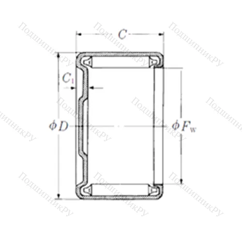 Подшипник игольчатый радиальный MJH-18121