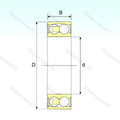 Подшипник шариковый радиальный самоцентрирующийся 2306-2RSTN 9