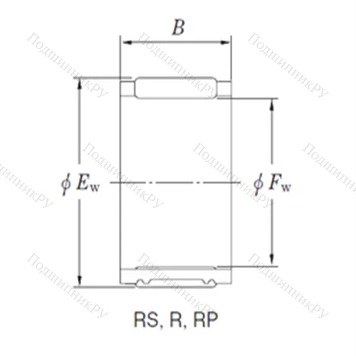 Подшипник игольчатый радиальный RS 606619