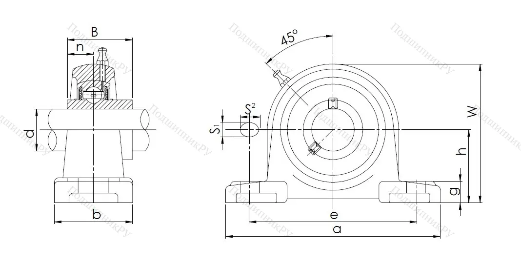 Подшипниковый узел UCP 210 (480210) в Иванове