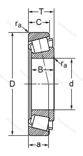 Конический роликовый подшипник 7310 (30310) в Иванове