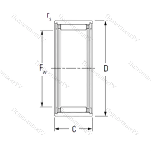 Подшипник игольчатый радиальный NK 10/12