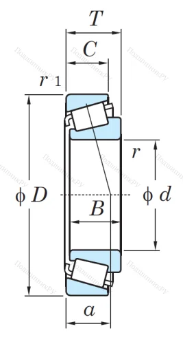 Конический роликовый подшипник 30309 JR от производителя  KOYO