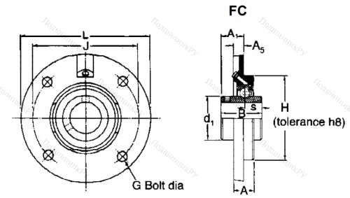 Подшипниковый узел FC 40 EC в Иванове