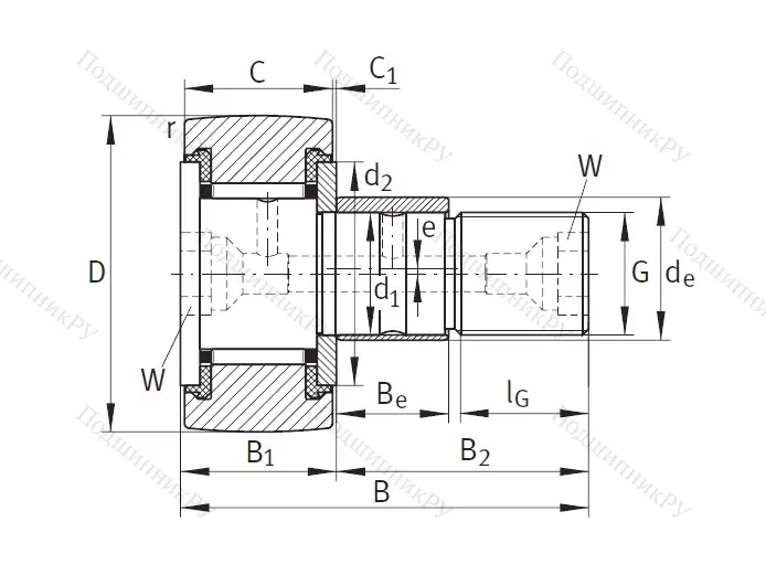 Подшипник KRE 26 PP A
