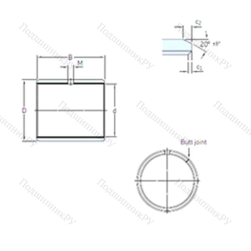 Подшипник скольжения PCM 121410 E