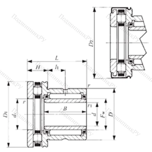 Подшипник комбинированный NBXI 1730Z