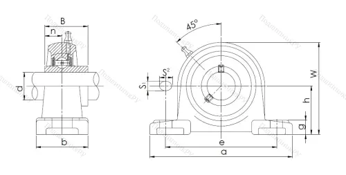 Подшипниковый узел UCP 210 (480210) в Иванове