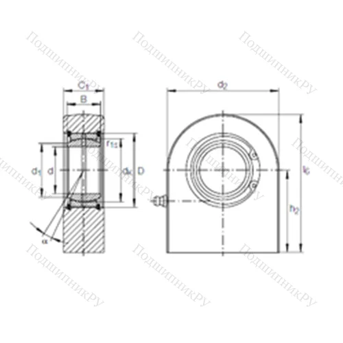 Подшипник скольжения сферический GF 25 DO