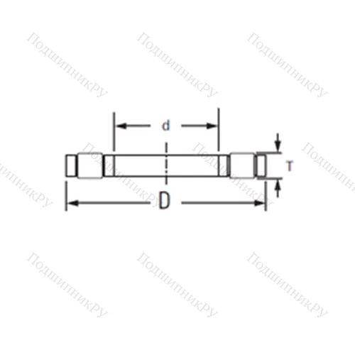 Подшипник роликовый упорный K,81110LPB