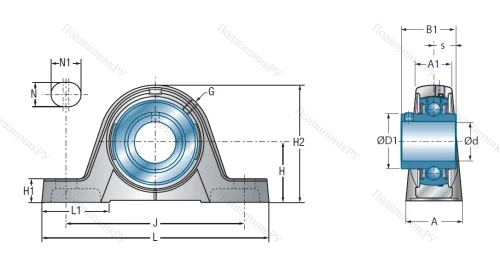 Подшипниковый узел UCPE 209 в Иванове