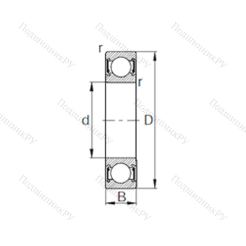 Подшипник шариковый радиальный 6915-2RZ от производителя  CYSD
