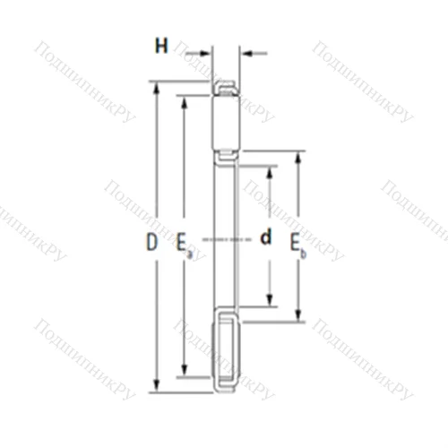 Подшипник игольчатый упорный TP 83114