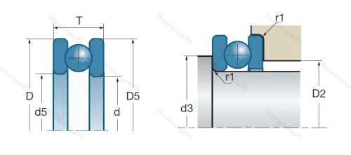 Упорный шариковый подшипник 51114 от производителя  SNR Упорный шариковый подшипник 51114 от производителя  SNR