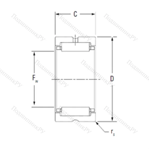 Подшипник игольчатый радиальный HJ-486024