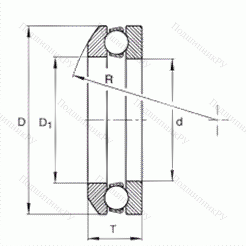 Подшипник шариковый упорный 4125