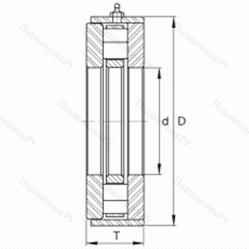 Подшипник роликовый упорный RWCT 19