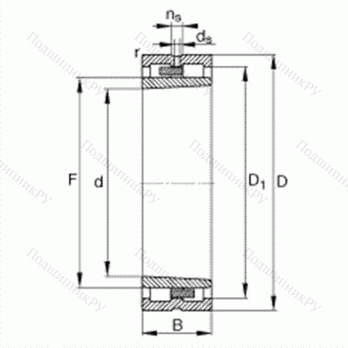 Подшипник роликовый радиальный NNU 4964-S-K-M-SP от производителя  FAG Подшипник роликовый радиальный NNU 4964-S-K-M-SP от производителя  FAG