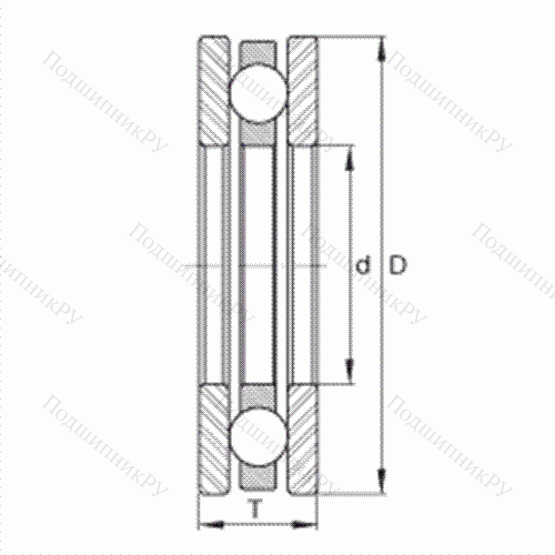 Подшипник шариковый упорный DL 85 от производителя  INA Подшипник шариковый упорный DL 85 от производителя  INA