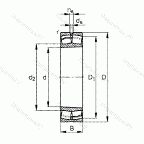 Подшипник роликовый самоустанавливающийся для машин с колебательным механизмом 22334-E 1-K-JPA-T 41A от производителя  FAG Подшипник роликовый самоустанавливающийся для машин с колебательным механизмом 22334-E 1-K-JPA-T 41A от производителя  FAG