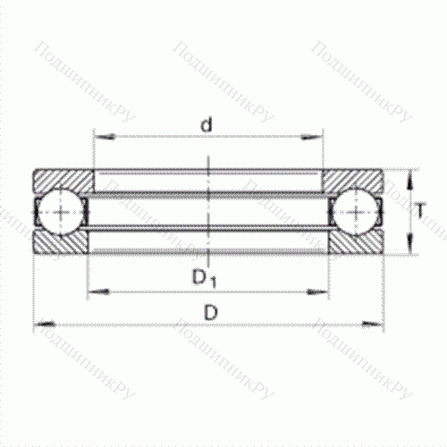 Подшипник шариковый упорный 924 от производителя  INA Подшипник шариковый упорный 924 от производителя  INA