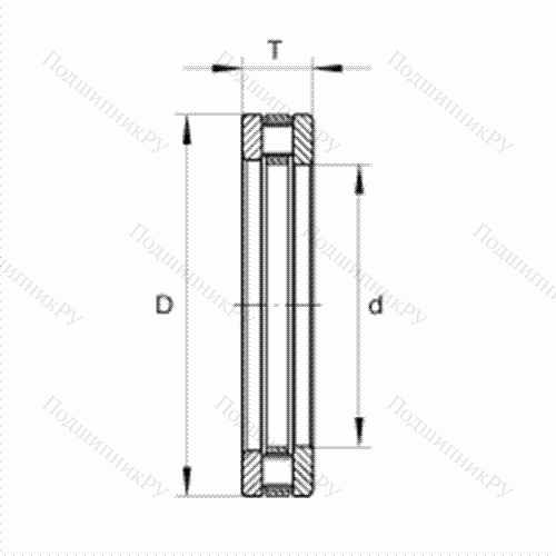 Подшипник роликовый упорный RTL 11 от производителя  INA Подшипник роликовый упорный RTL 11 от производителя  INA
