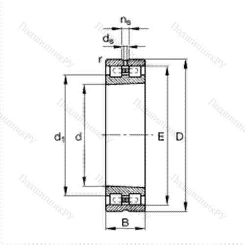 Подшипник роликовый радиальный NN 3052-AS-K-M-SP от производителя  FAG Подшипник роликовый радиальный NN 3052-AS-K-M-SP от производителя  FAG